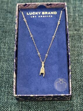 ☀️ Lucky Brand “Rock on!” Necklace